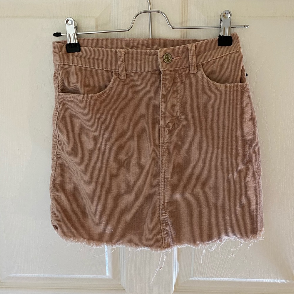 Dusty Pink Corduroy Skirt